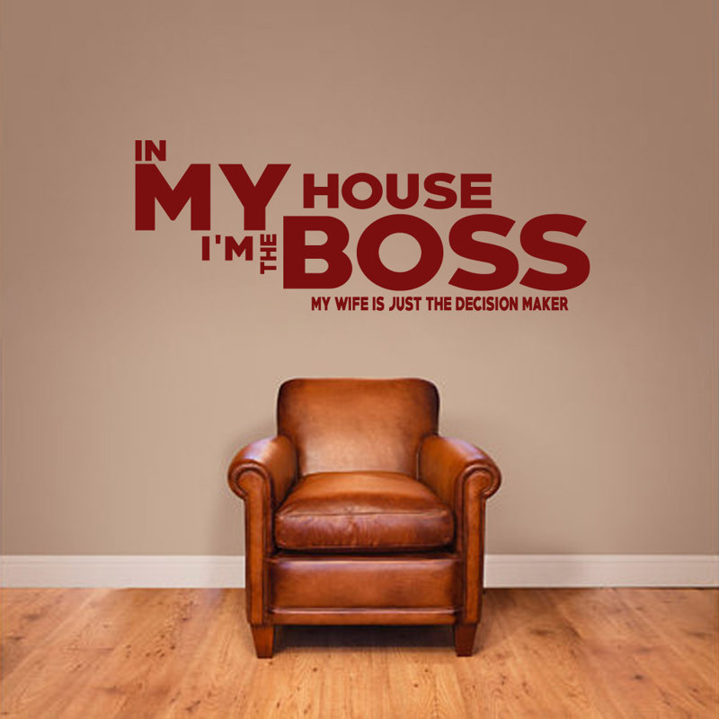 Text & Numbers Non-Wall Damaging Wall Decal, Cranberry