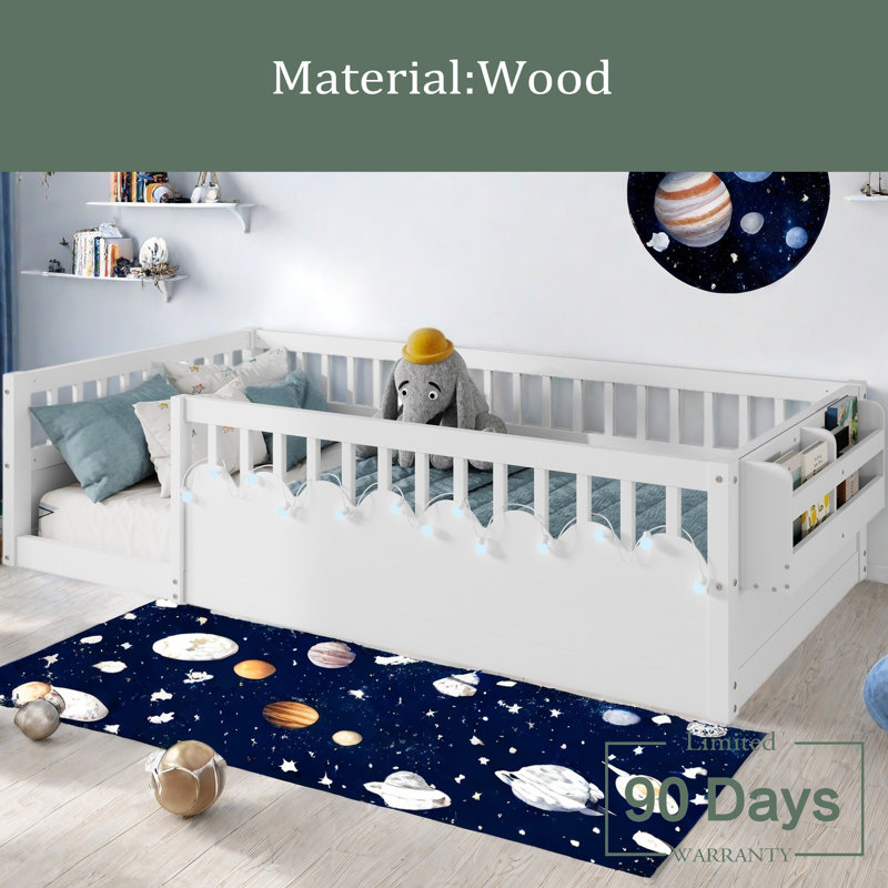 Structure de lit Montessori, Simple, Blanc
