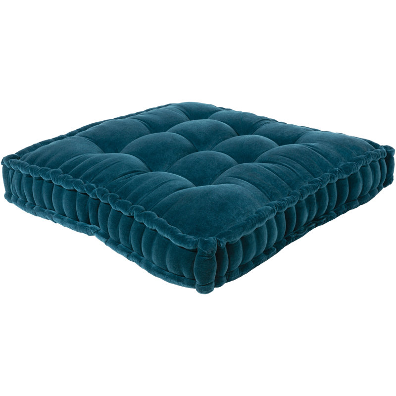 Vanleer Cotton Pillow Cover, 30" x 30", Teal