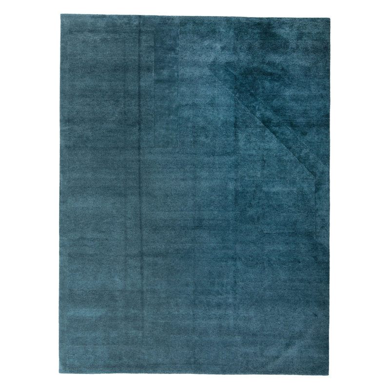 Blue Stelle Contemporary Tibetan Wool Rug - 9' x 12'