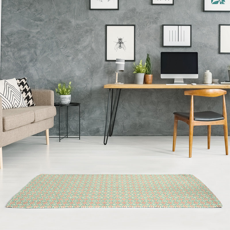 Chenille Geometric Indoor Rug, Rectangle 3' x 5'