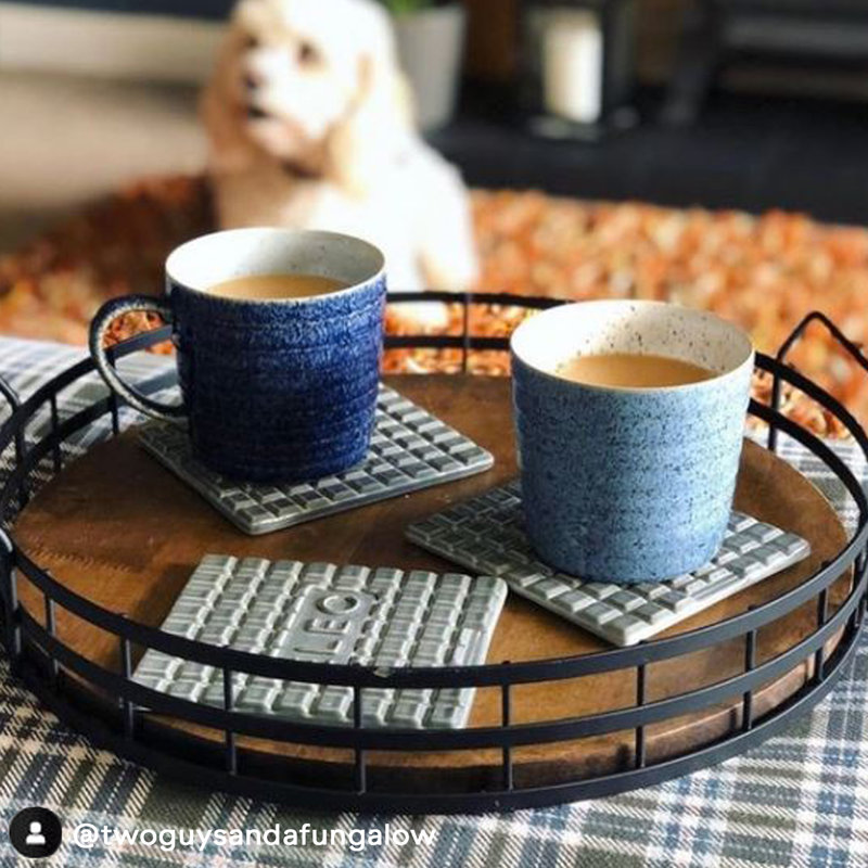 Studio Blue Ridged Coffee Mug