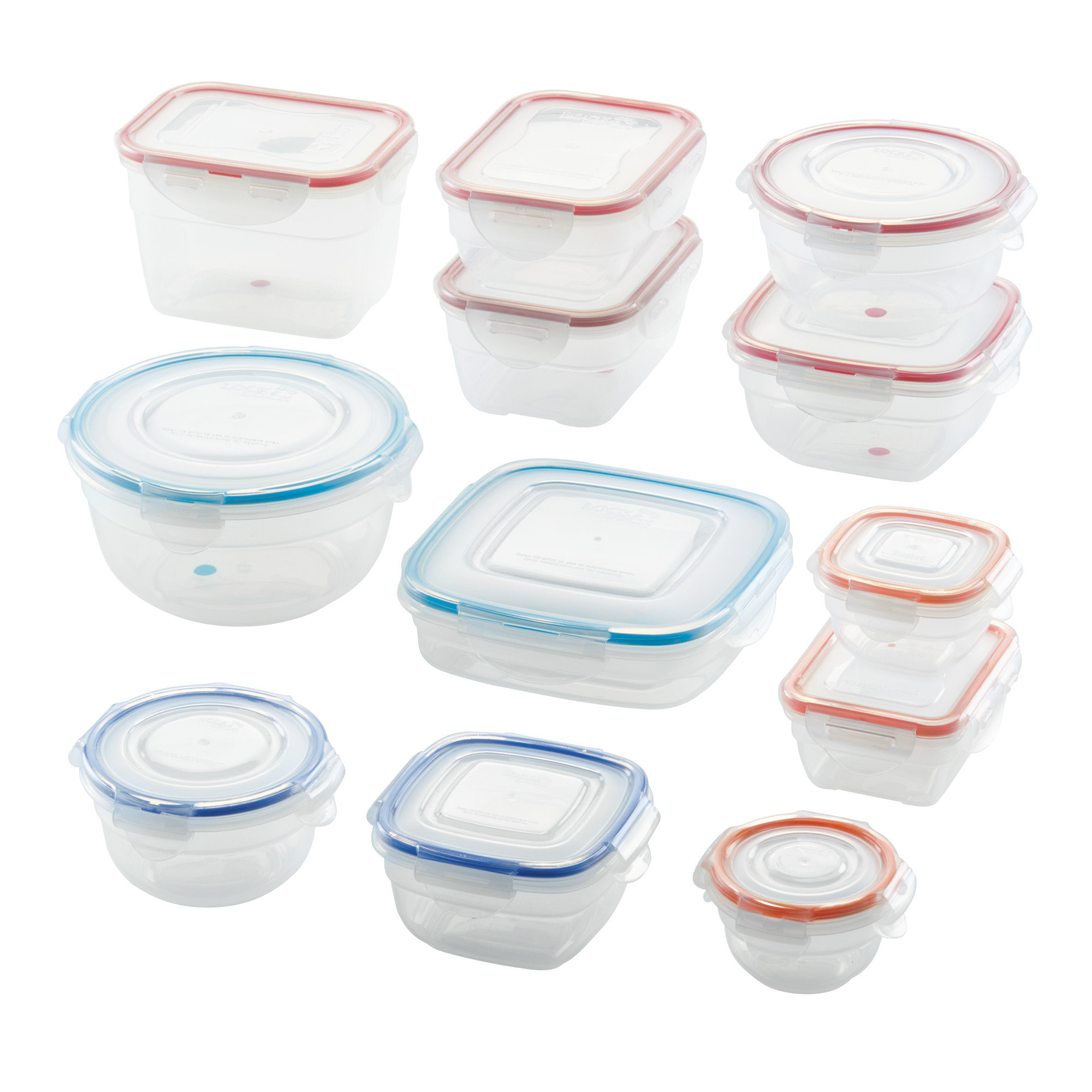  LocknLock Easy Essentials Food Storage Container With Dividers  / Food Storage Bin With Dividers - 78 Ounce, Clear : Home & Kitchen