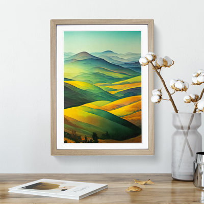 Meadow Landscape No.3 - Framed Print