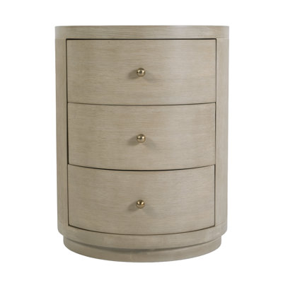 Celine 3-Drawer Acacia Nightstand