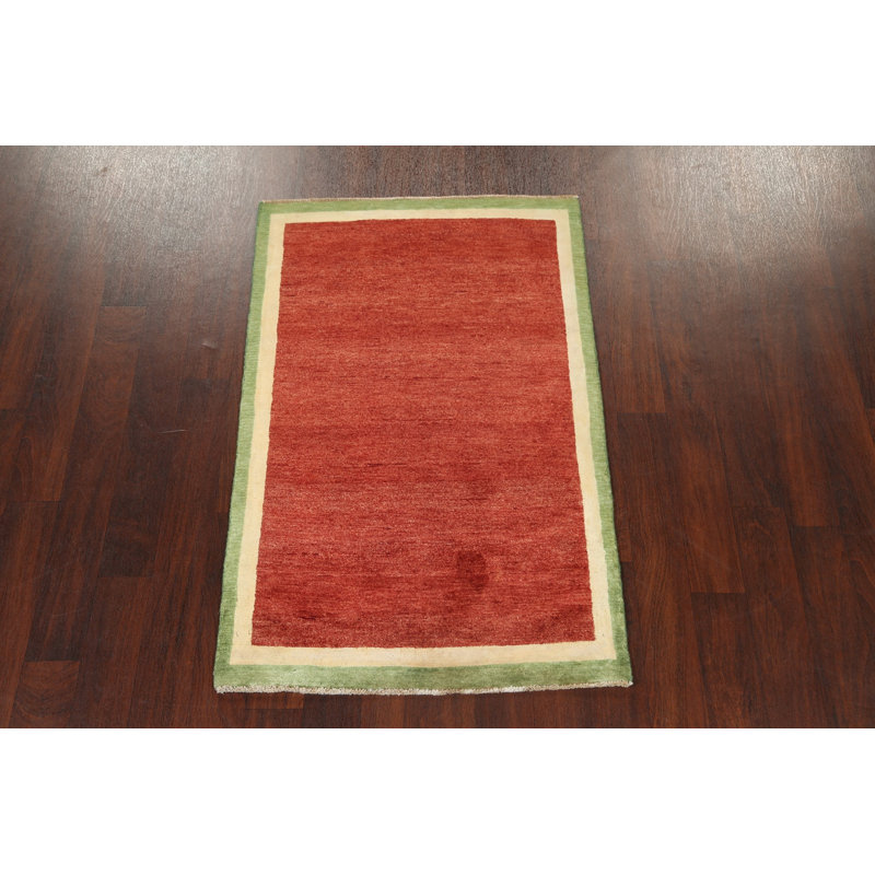 Tapis oriental à bordure Gabbeh 3 x 5