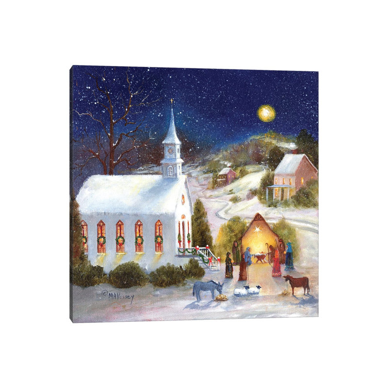 Holy Night 1 Piece Wall Art on Canvas, 93.98 cm H x 93.98 cm W x 3.175 cm D, Does Not Apply