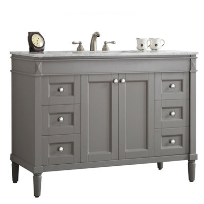 Ensemble de meuble-lavabo simple de 48 po pour la salle de bain Gelula