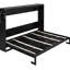 Modern Queen Bed With Print, Led Lighting & Charging, Black Queen-size Pattern, Lights Built-in ,