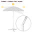 Parasol de plage inclinable 6,5 pi avec sac de transport-1612580427