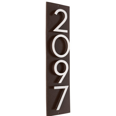 Floating 1-Line Wall Address Plaque