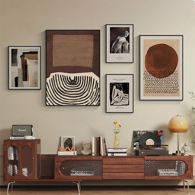 Ensemble d'art mural 5 pièces Mid-Century