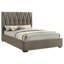 Grand lit plateforme brun clair Germain-130068572