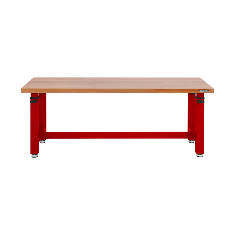Seville Classics UltraHD Adjustable Height Workbench, 72" W x 25" D x 28.5" - 42" H