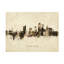 Art sur toile de Michael Tompsett, «Winston-Salem North Carolina Skyline Vintage»-179699784