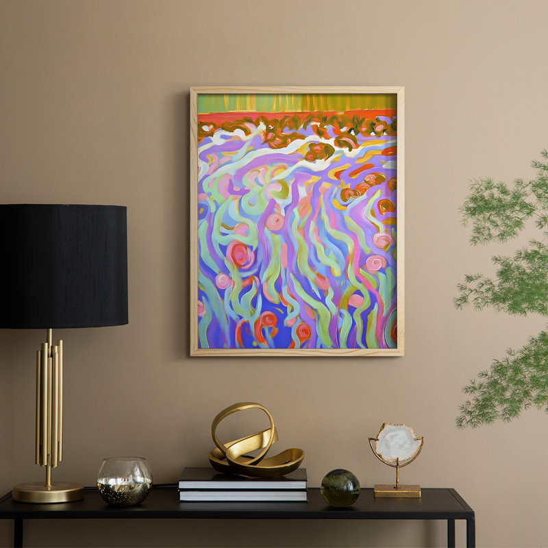 Reproduction encadrée ABSTRACT Series DCCIV - bois massif, H 30 po x l 24 po