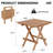 2-Person Teak Outdoor Seating Group, Patio Set of 3 (2 Chairs + 1 Side Table)-536634484