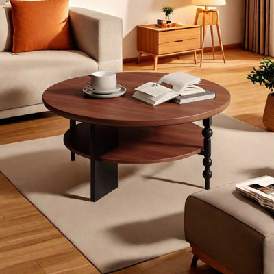 Vintage style household solid wood coffee table