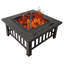 Buenrostro Square Cast Iron Wood Burning Smokeless Fire Pit
