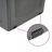 vidaXL Storage Box Black Polypropylene Large Storage Box Rectangular