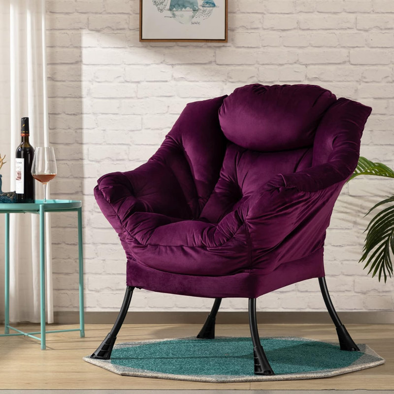 Armchair Accent Chair Lazy Chair, Purple