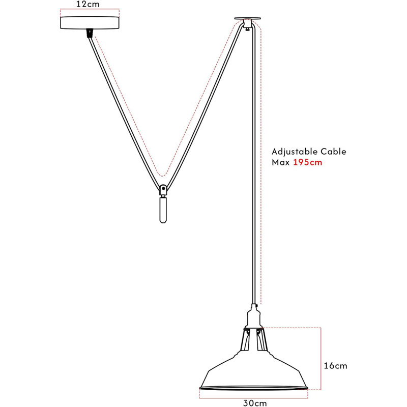 Luminaire suspendu industriel en forme de tête d'araignée de 2 m avec luminaire suspendu en forme de grange E26 pour îlot de cuisine