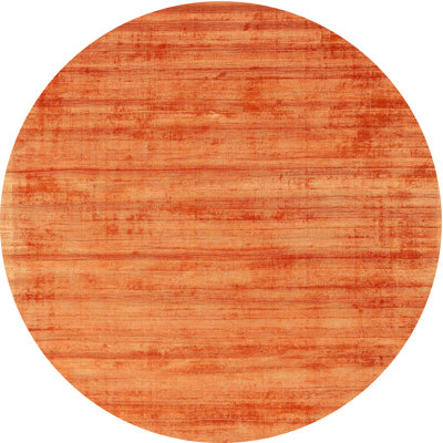 Tapis contemporain orange