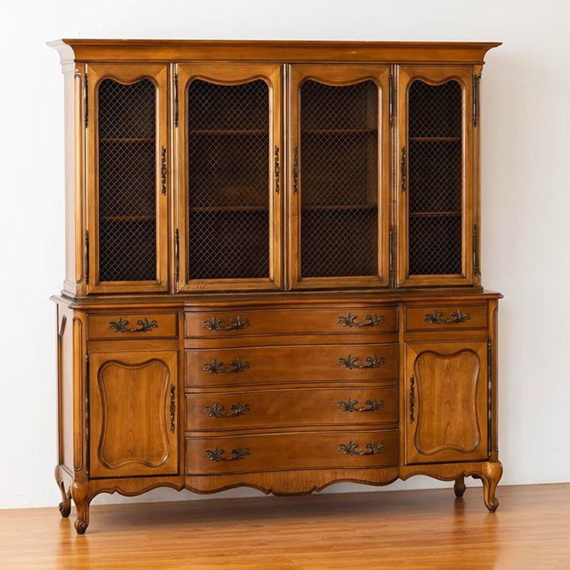 Buffet en bois massif rétro français