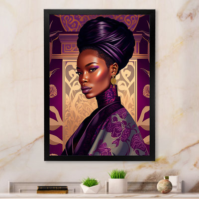 Cloer " Gorgeous African Queen In Retro Colors II " Color Photography Print