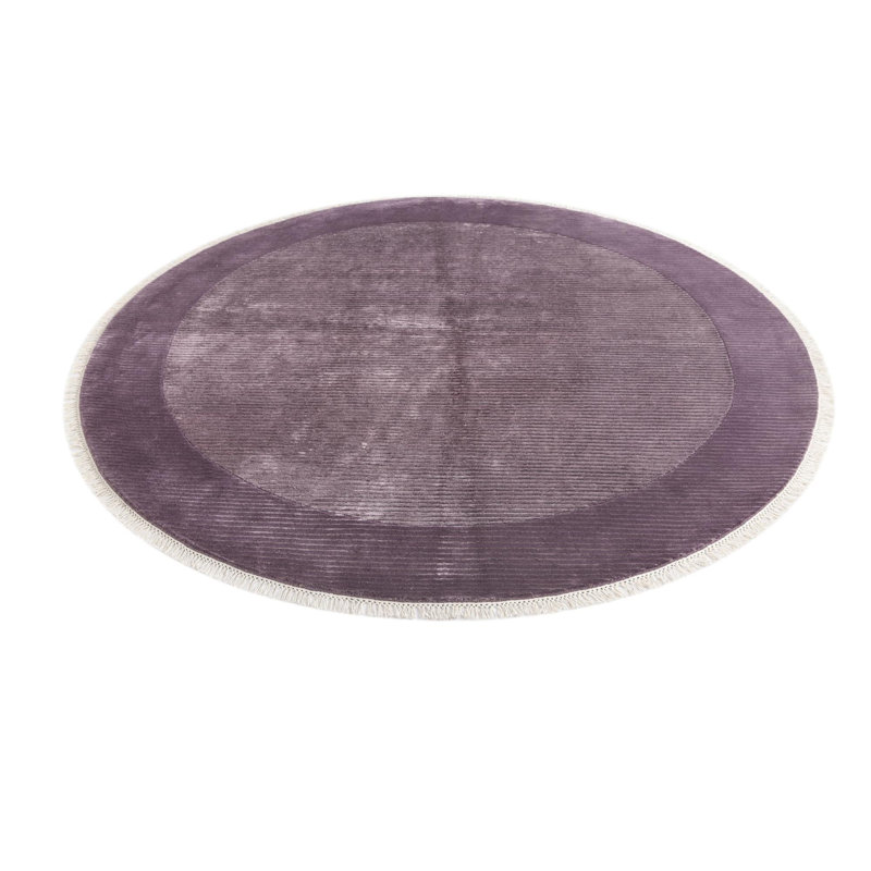 Tapis rond rond mauve Indira