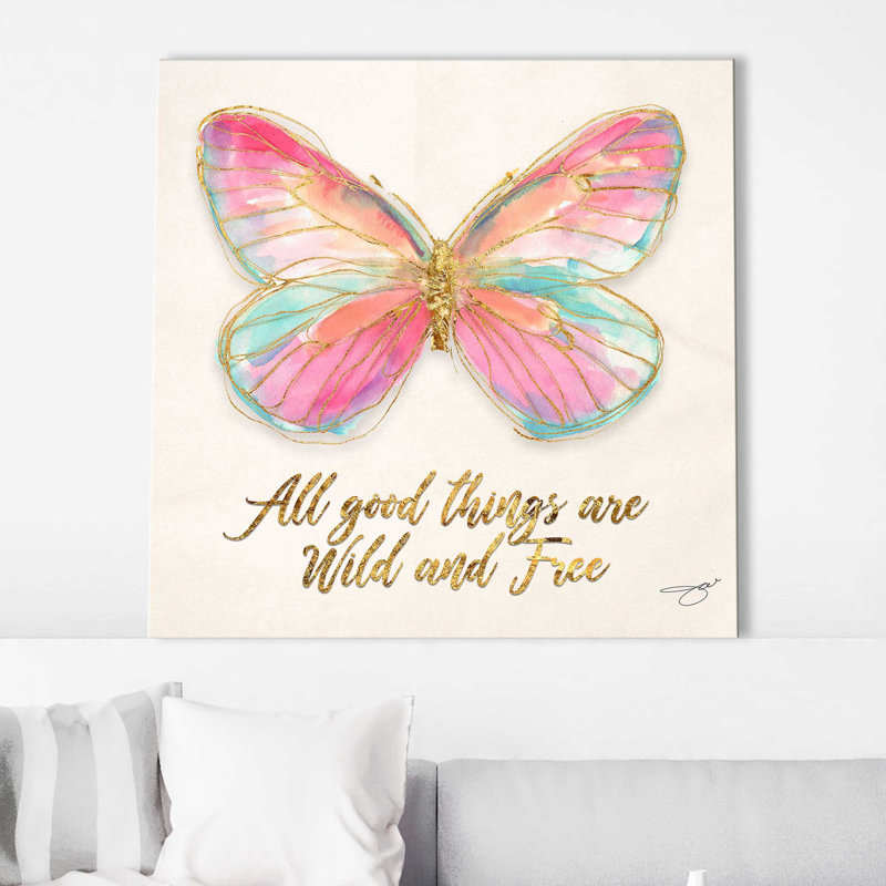 Wild and Free (Square) par By Jodi - impression, Toile tendue, H 28 po x l 28 po x P 1,5 po
