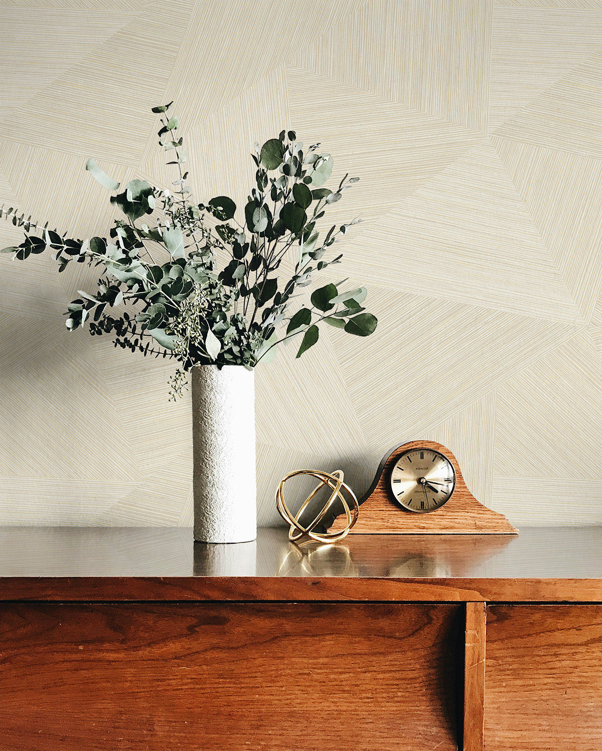 Ivy Bronx Designs Middleton Triangles Embossed Vinyl Unpasted Wallpaper ...