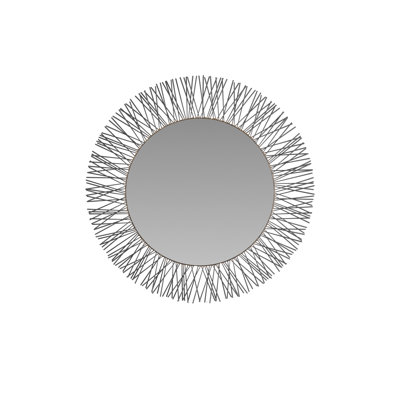 Ziggy Round Iron Mirror