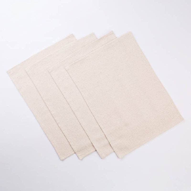 Napperons rustique naturel - ensemble de 4