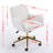 Furniture Office Chair,Artificial Rabbit Hair Home Office Chair With Golden Metal Base,Adjustable Desk Chair Swivel Office Chair,Vanity Chair-541532419