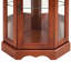 Armoire en noyer - étagères réglables en miroir