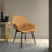 Haglund Leather Dining Chair with Powder-Coated Iron Legs Accent Side Chair Foam Padded Seat Versatile Kitchen Chair for Modern Home and Kitchen-68459894-123386569