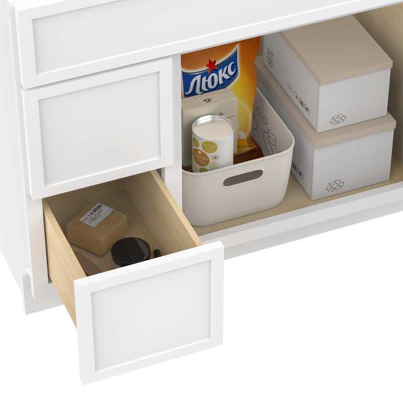 72'' Double Bathroom Vanity Base Only, White
