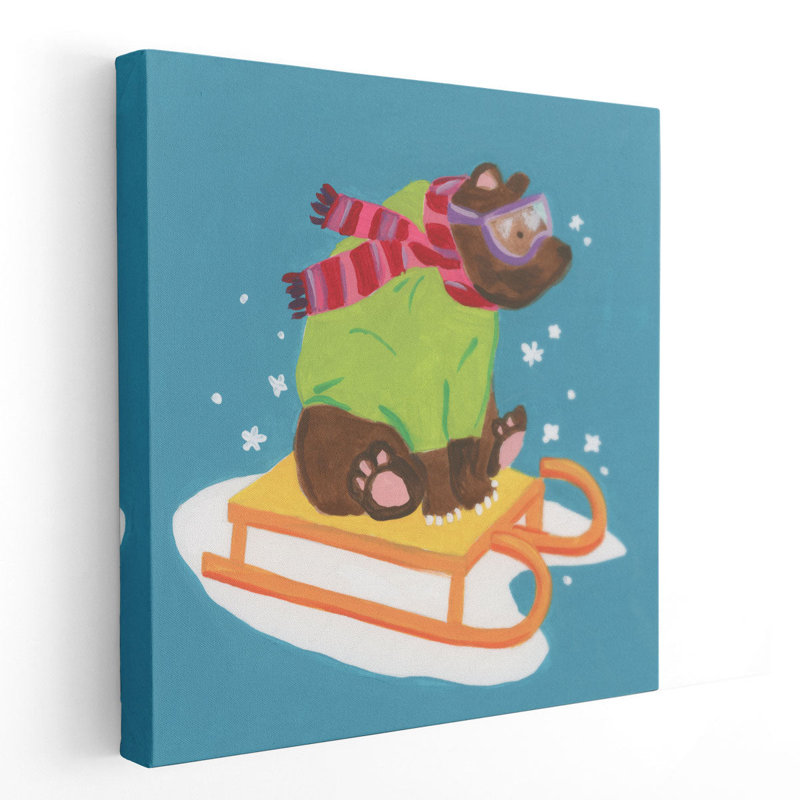 «Winter Fun-imals III», reproduction d'art sur toile, H 16 po x l 16 po