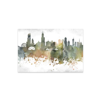 Chicago Skyline Print On Acrylic Glass