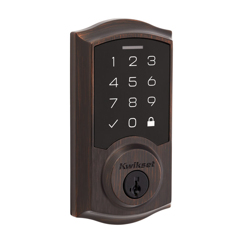 Single Cylinder Electronic Deadbolt SmartKey, Venetian Bronze