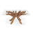 Glass Top Solid Wood Base Dining Table