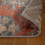 Tapis floral rouille 8 pi x 10 pi résistant aux taches