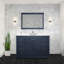Meuble-lavabo simple avec comptoir en quartz