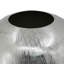 Vase élégant en aluminium à stries argentées, léger et durable pour un décor moderne-783821782