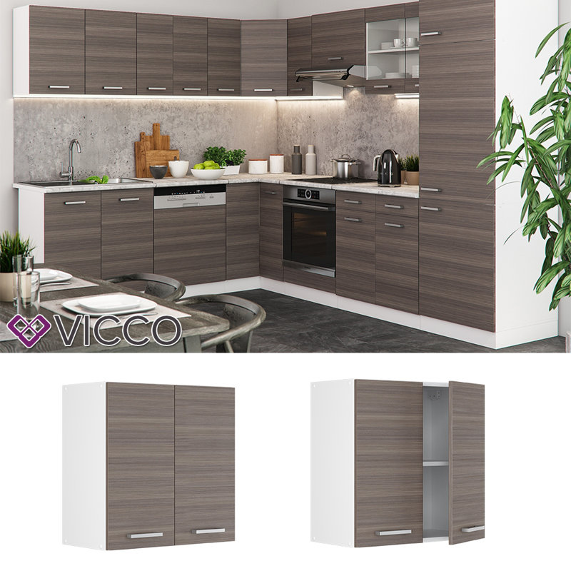 Lokman Matte Wall Unit, Brown