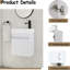 Meuble-lavabo moderne de 18 po - fixé au mur avec une cuve en résine blanche et beaucoup de rangement, un grand compartiment de rangement pour l'évier de porte, une fermeture en douceur-1662205726-1662205724
