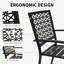 3-Piece Steel Outdoor Bistro Set with Stackable 2 Chairs & Table | Compact Patio Dining Set for Balcony, Garden & Deck – Weather-Resistant
