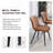 Modern faux leather side dining chair-1346871467
