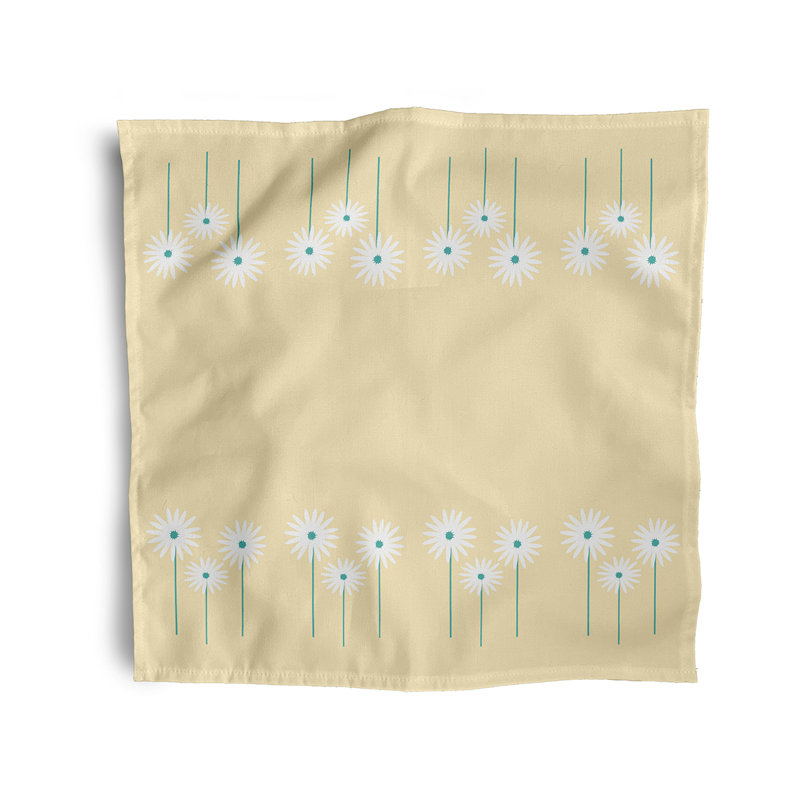 Serviette Daisy May, Jaune, L 18 po x L 18 po